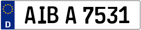 Trailer License Plate